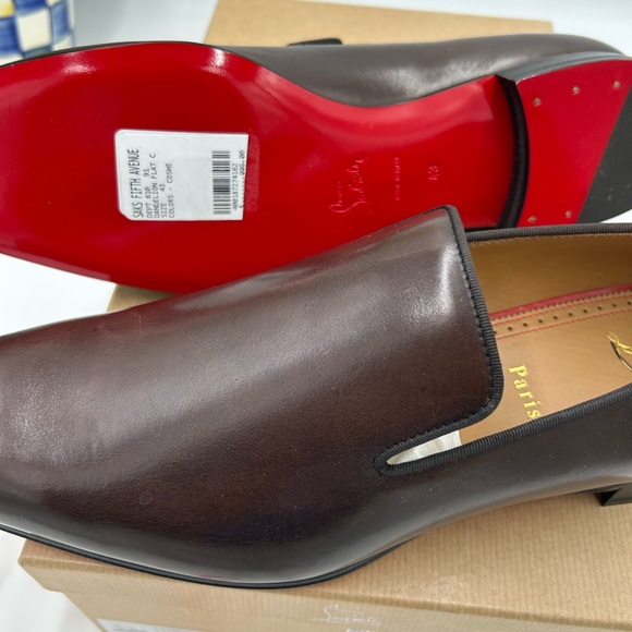 Men's Christian Louboutin dandelion flat loafers size 43 made in Italy - Picture 6 of 12